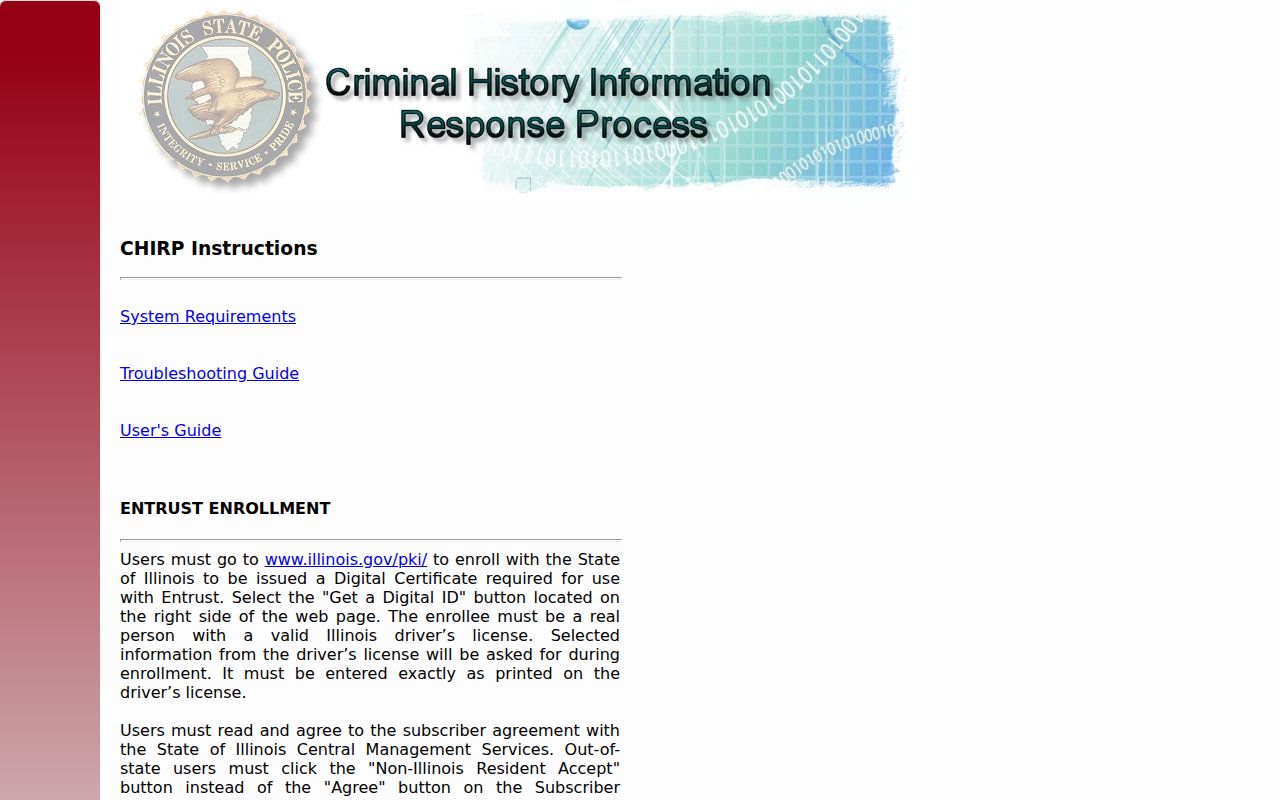 Mason County criminal records CHIRP portal