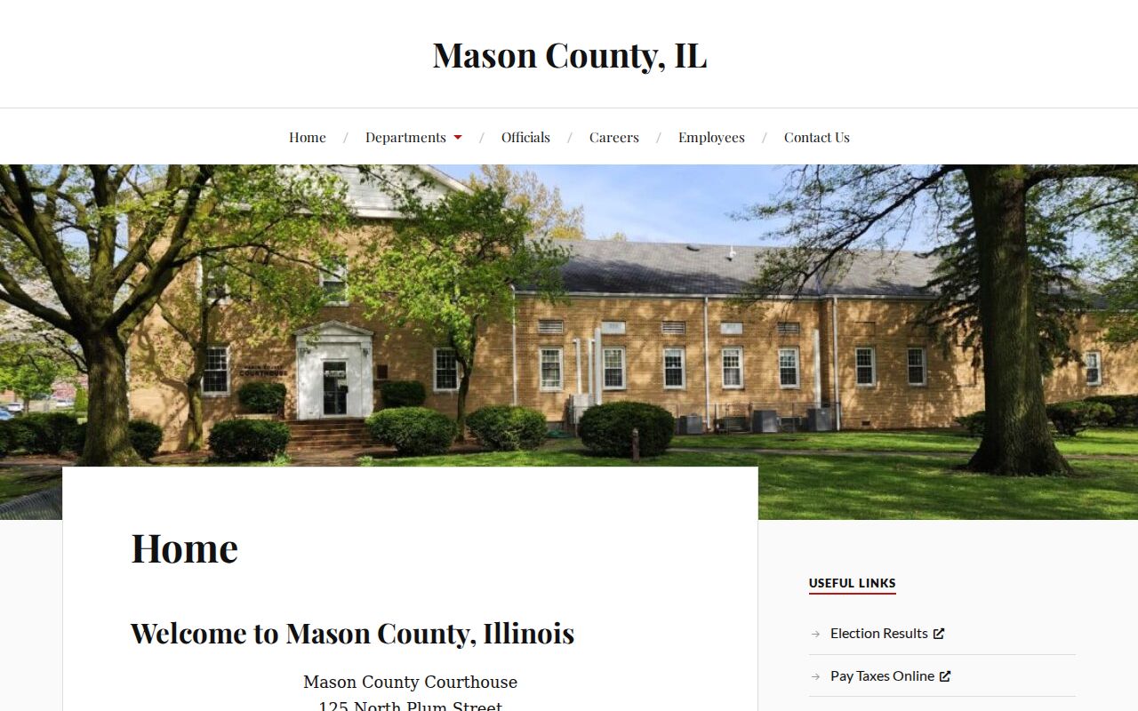 Mason County criminal history county government page