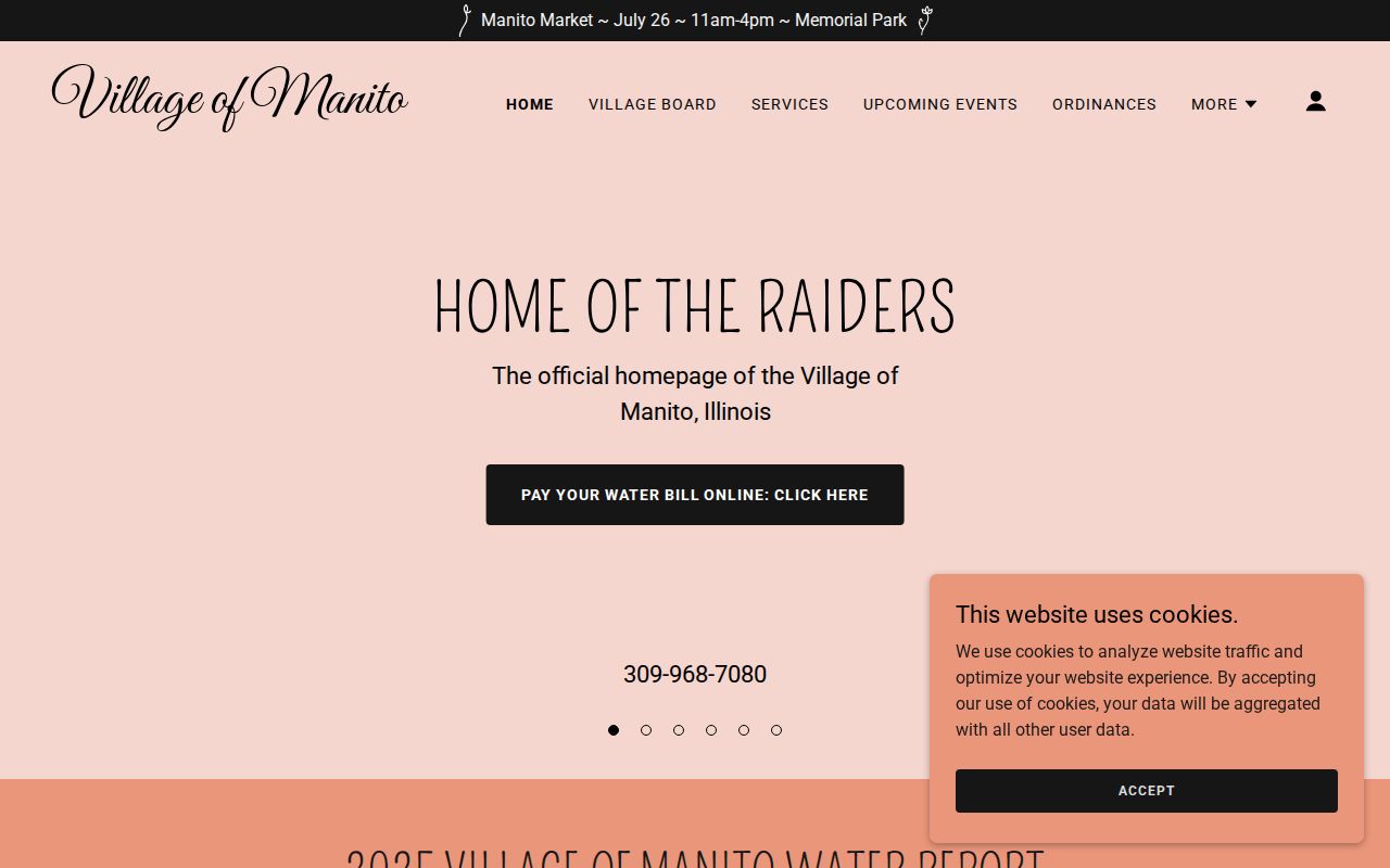 Official Village of Manito government webpage