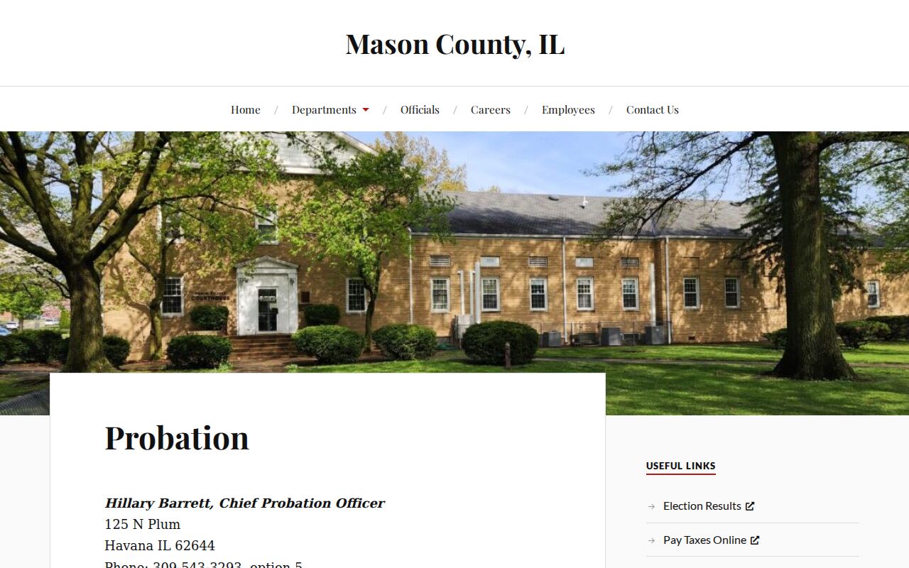 Mason County probation information tied to criminal court cases